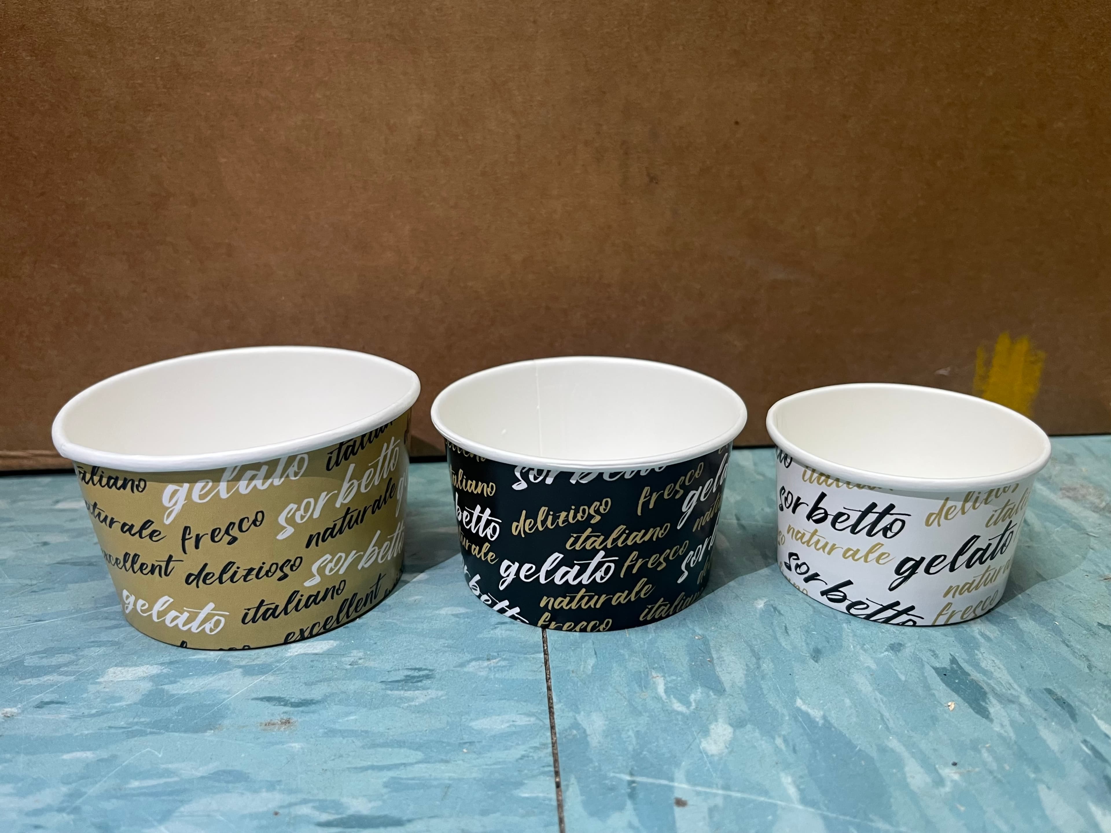 Baci Gelato gelato cups