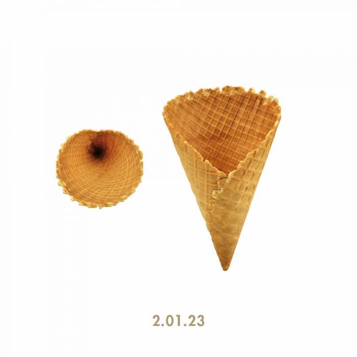 Baci Gelato waffle cone